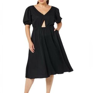 NWT TEREA Women's Jayla Cutout Midi Swing Dress
